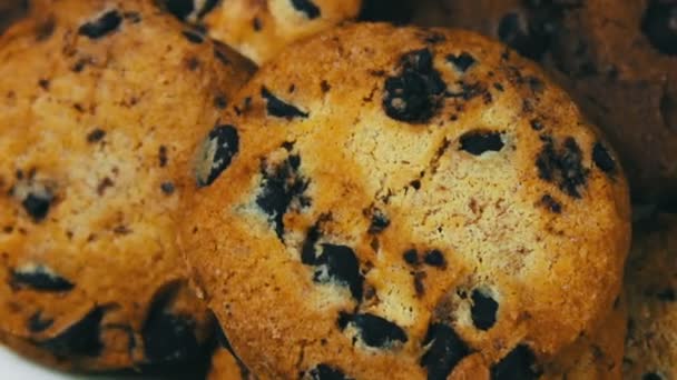 beelden van huisgemaakte chocolade chip cookies - Video