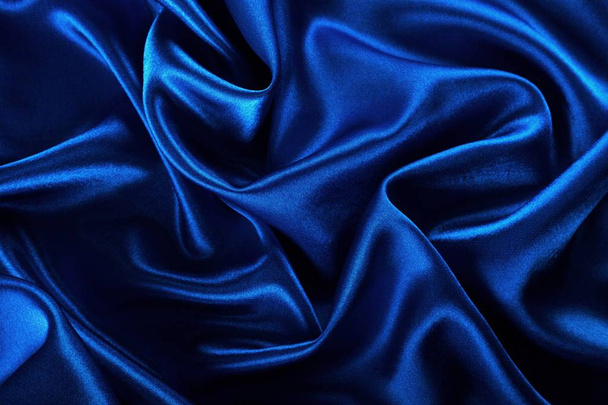 blue fabric texture  - Фото, изображение