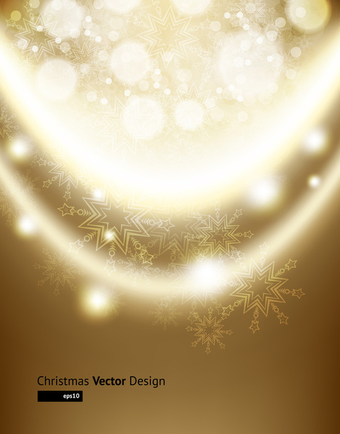 Abstract Beige, gold Snowflake background - Vektor, obrázek