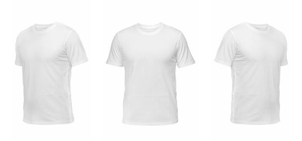 ensemble de t-shirts isolés sur fond blanc
 - Photo, image