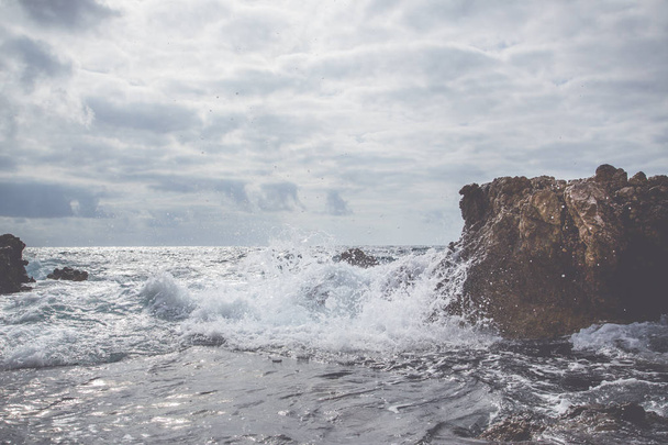 Wave on the coast   - Valokuva, kuva