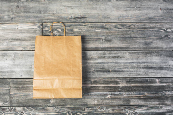 Brown shopping bag closeup - Zdjęcie, obraz