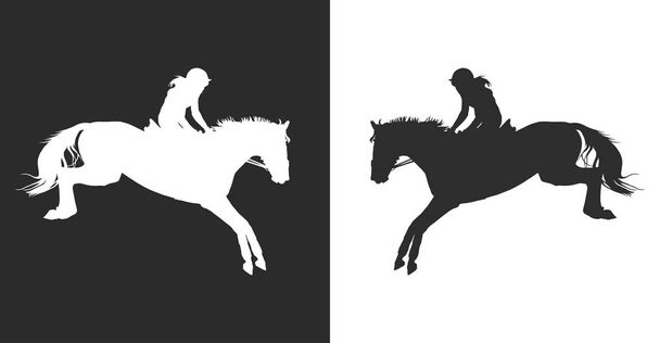 Illustration vectorielle Horsewoman
 - Vecteur, image