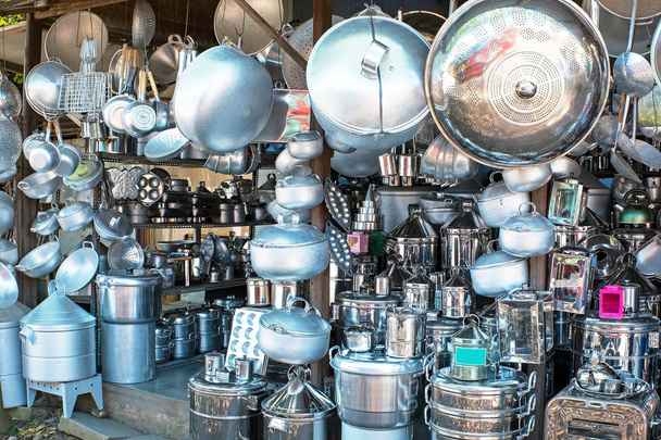 Shop full of kitchen utensils in Java Indonesia - Photo, Image