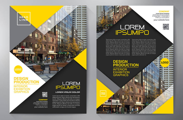 Business Broschüre Flyer Design Vorlage a4.  - Vektor, Bild