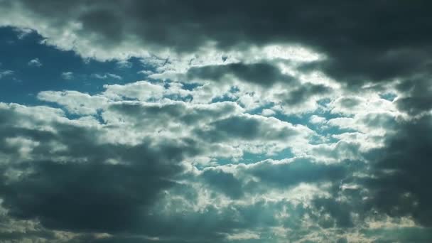 Σύννεφα ουρανό άποψή χρονική - Πλάνα, βίντεο