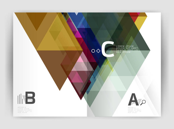 Moderne zakelijke brochure of folder A4 voorbladsjabloon - Vector, afbeelding