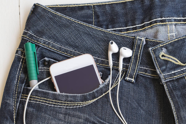 fundo texturizado calças jeans denim tecido e móvel no bolso
 - Foto, Imagem