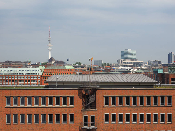 Hamburg manzarası görünümü - Fotoğraf, Görsel