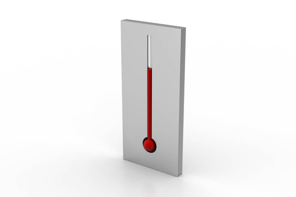 Thermometer isolated on white background - Photo, image