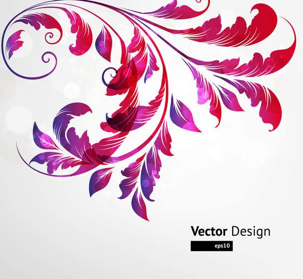 Floral Background design. Vector - Vector, imagen