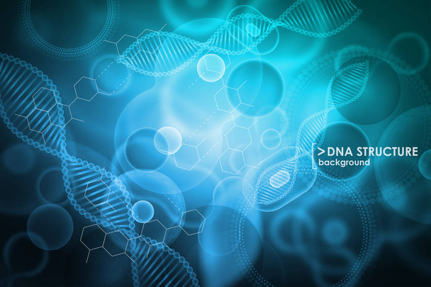 Cell and DNA background. Molecular research. - Vector, Image