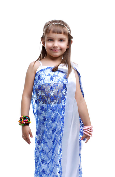 küçük kız Hintli kostümü - Fotoğraf, Görsel