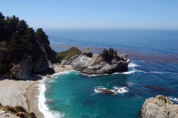 Pacific coastline in California,Highway one, USA - Photo, Image