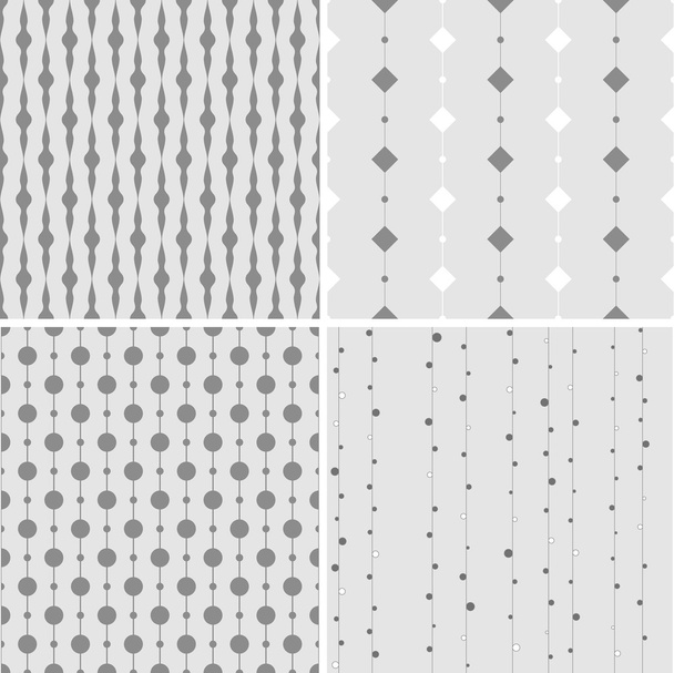 Seamless pattern with squares and circles on lines - Vektor, kép