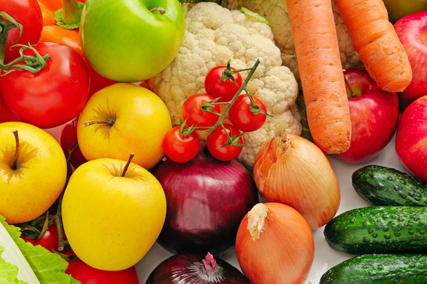 collection fresh fruits and vegetables - Valokuva, kuva