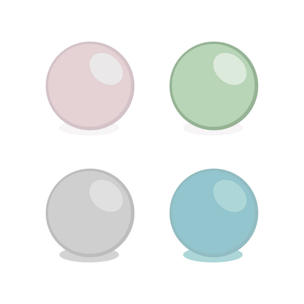 Perle multicolori. Perline di madreperla di gioielli vettoriali
 - Vettoriali, immagini