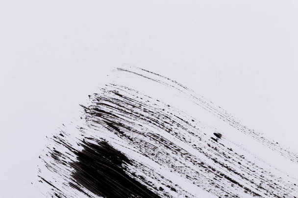 Black paint isolated on white background - Photo, Image