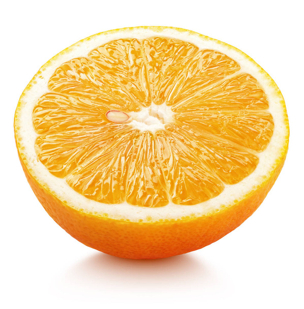 half of orange citrus fruit isolated on white - Foto, Imagem