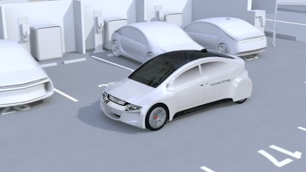 Autonomní auta parkovací systém inteligentní parkovací asistent - Záběry, video