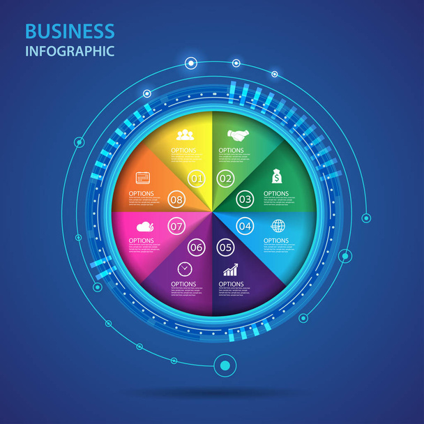 Vector infographic of technology Business concept. - ベクター画像