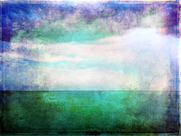 Abstract vibrant image of sea and sky - Photo, Image