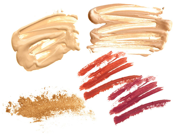 Cosmetic make up colors set isolate. - Photo, Image