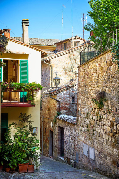 Street view of Montepulciano, Italy - Photo, image