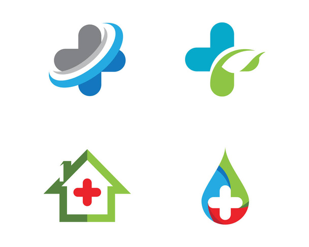 Wolke Gesundheit medizinisches Logo gen - Vektor, Bild
