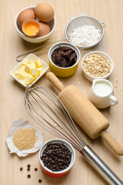 Potraviny a recepty pro pečení - Fotografie, Obrázek