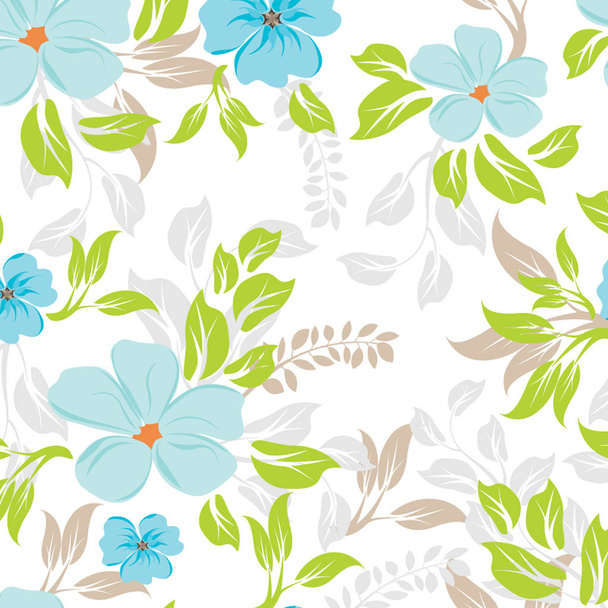 seamless flowers pattern - ベクター画像