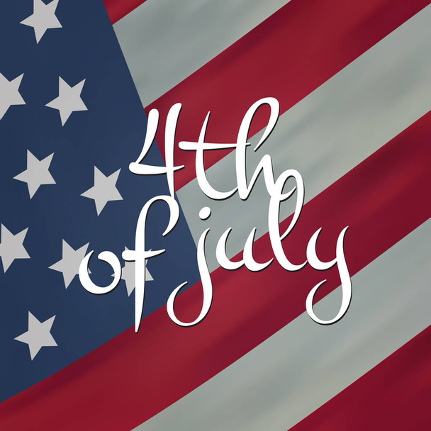 4th of July United States of America - Vektori, kuva