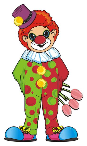 smiling colored clown - Foto, immagini