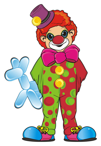 smiling colored clown - Foto, immagini