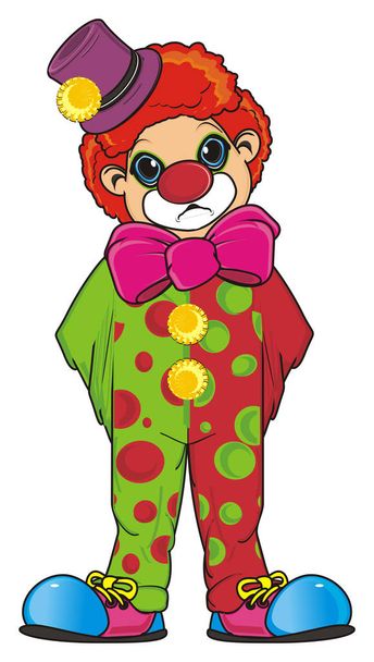 smiling colored clown - Foto, imagen