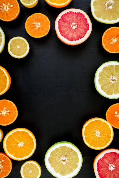  Fresh citrus fruits - Фото, изображение