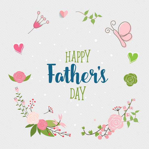 Happy fathers day card design. Vector Illustration - Vettoriali, immagini
