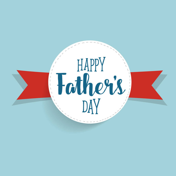 Happy fathers day card design. Vector Illustration - Wektor, obraz