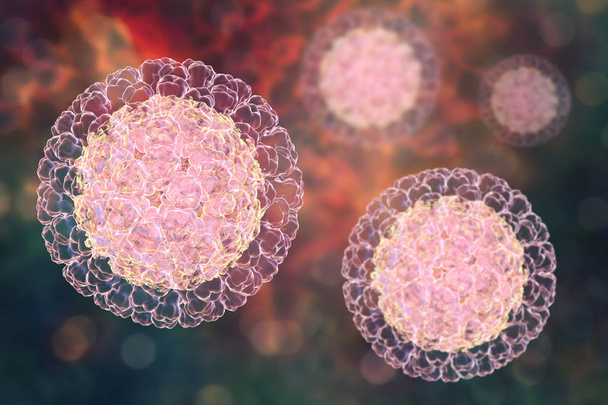 Ротавіруси на барвистому фоні
 - Фото, зображення