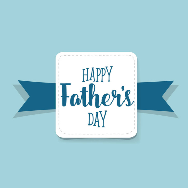 Happy fathers day card design. Vector Illustration - Διάνυσμα, εικόνα