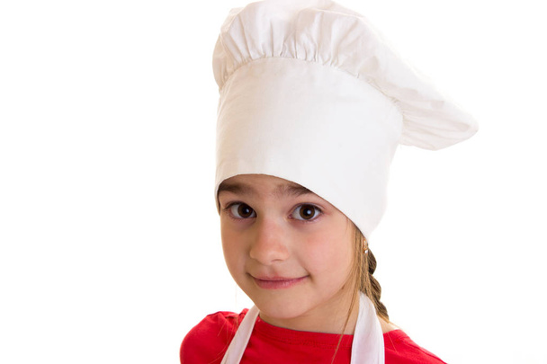 malá holčička, vaření - Fotografie, Obrázek