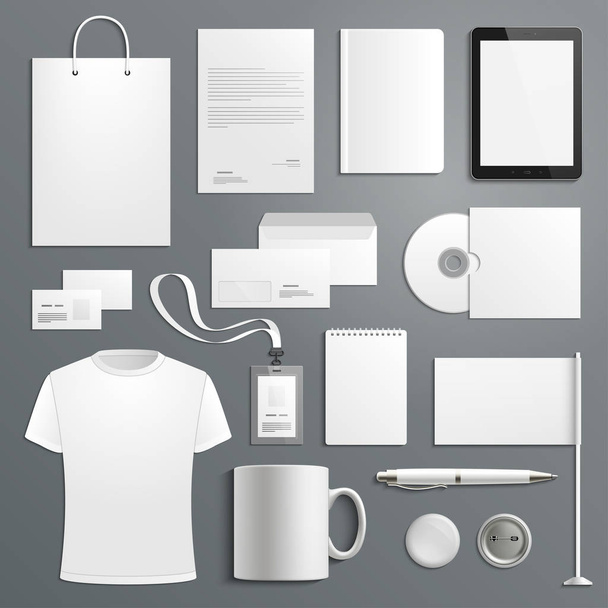 Vector accessory templates for business branding - Vector, Image