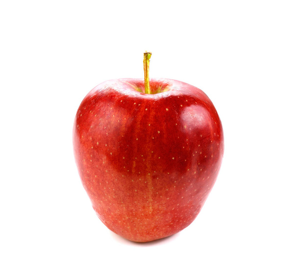 Rode appel geïsoleerd op witte achtergrond - Foto, afbeelding
