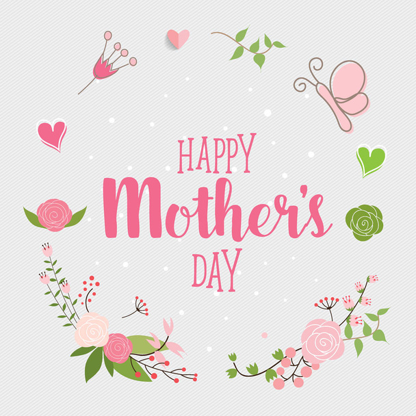 Happy Mother's Day background design, vector illustration - ベクター画像