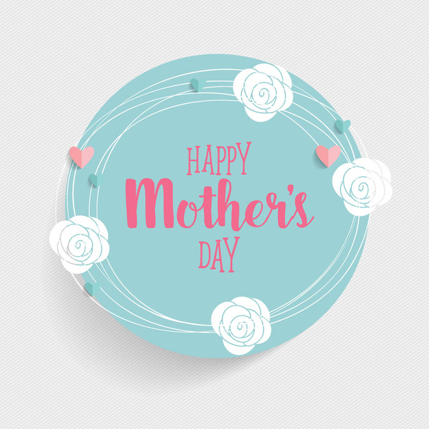 Happy Mother's Day background design, vector illustration - Διάνυσμα, εικόνα