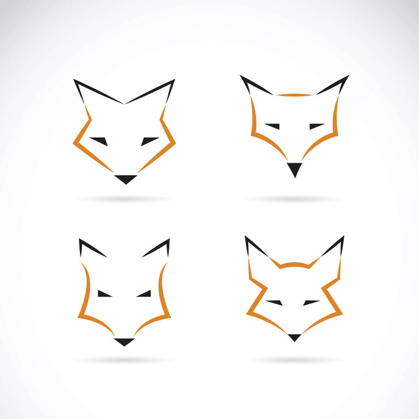 Vektor eines Fuchsgesichts-Designs auf weißem Hintergrund. Wildtiere - Vektor, Bild