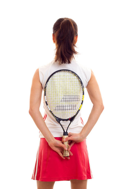 Donna con racchetta da tennis
 - Foto, immagini