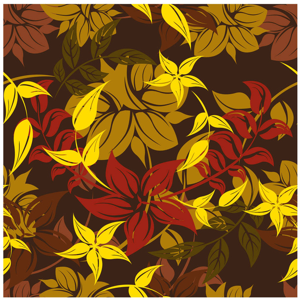seamless flowers pattern - Vektor, obrázek