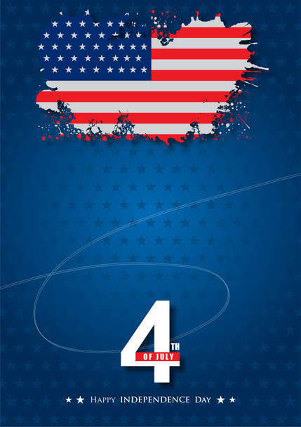 Independence day of American - Vector, Image