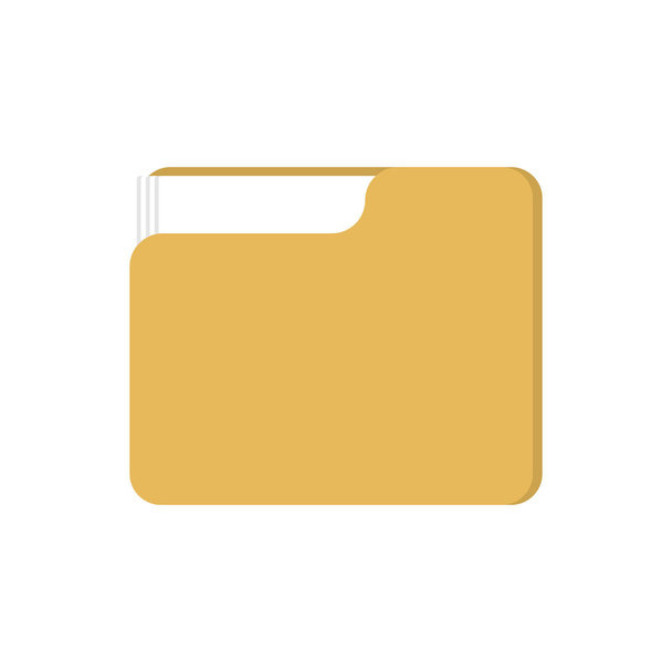 Folder with files isolated. Working documents for card index. - Vector, Image
